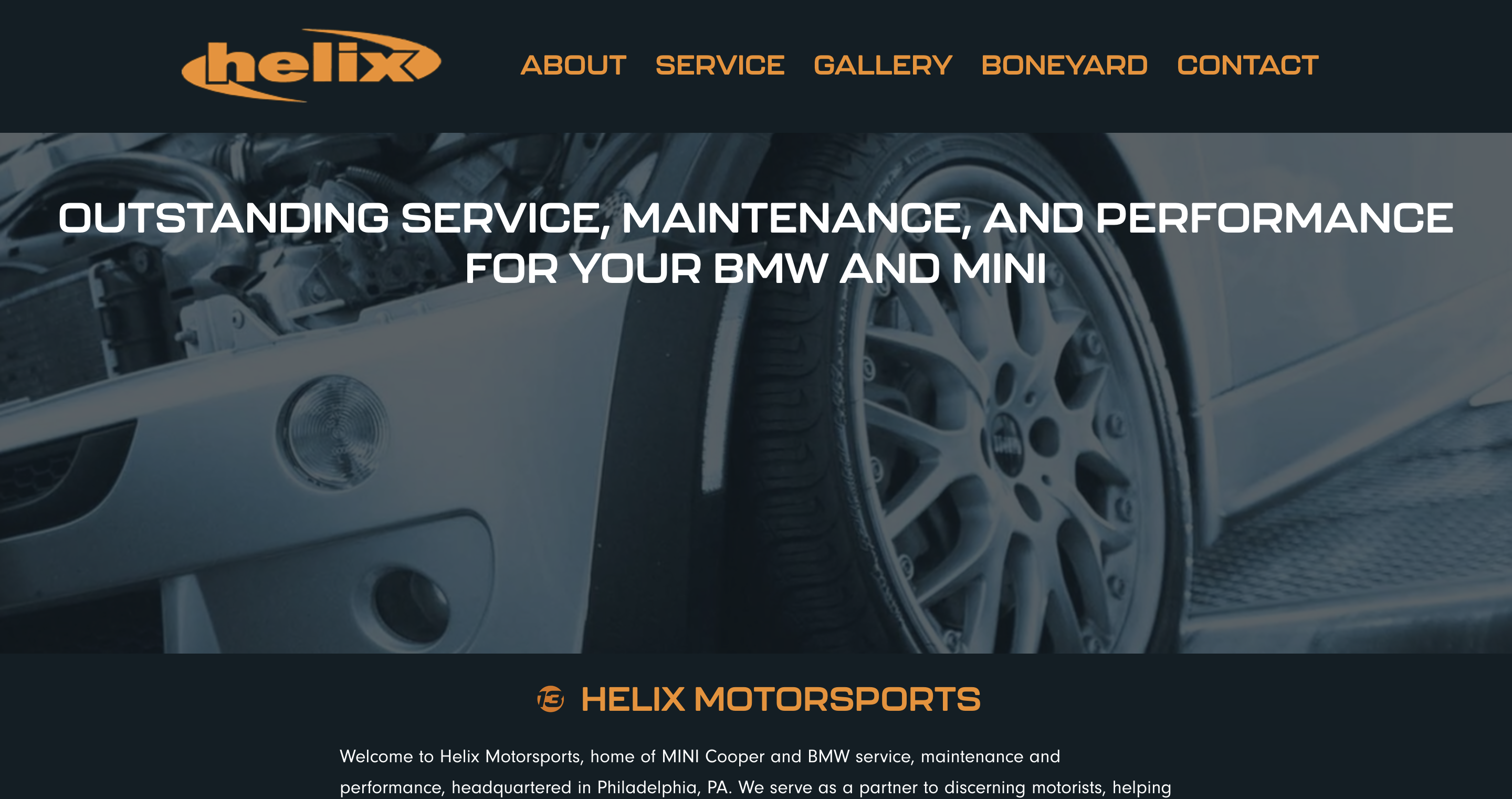 Helix Motorsports website